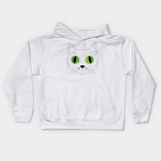 Big Eyed Cat V2 Kids Hoodie